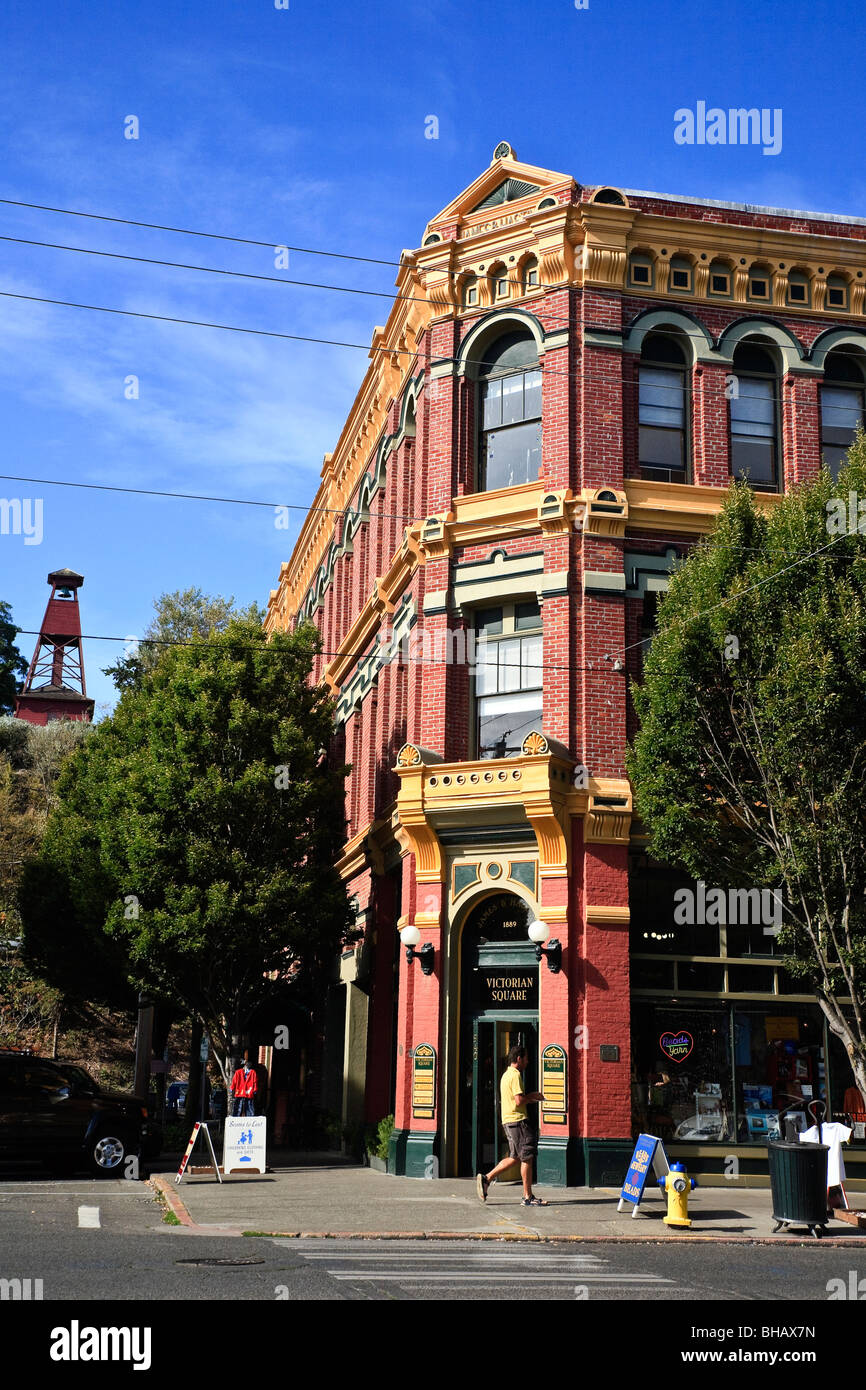James and Hastings building built 1889, Water Street, Port Townsend Washington USA Stock Photo