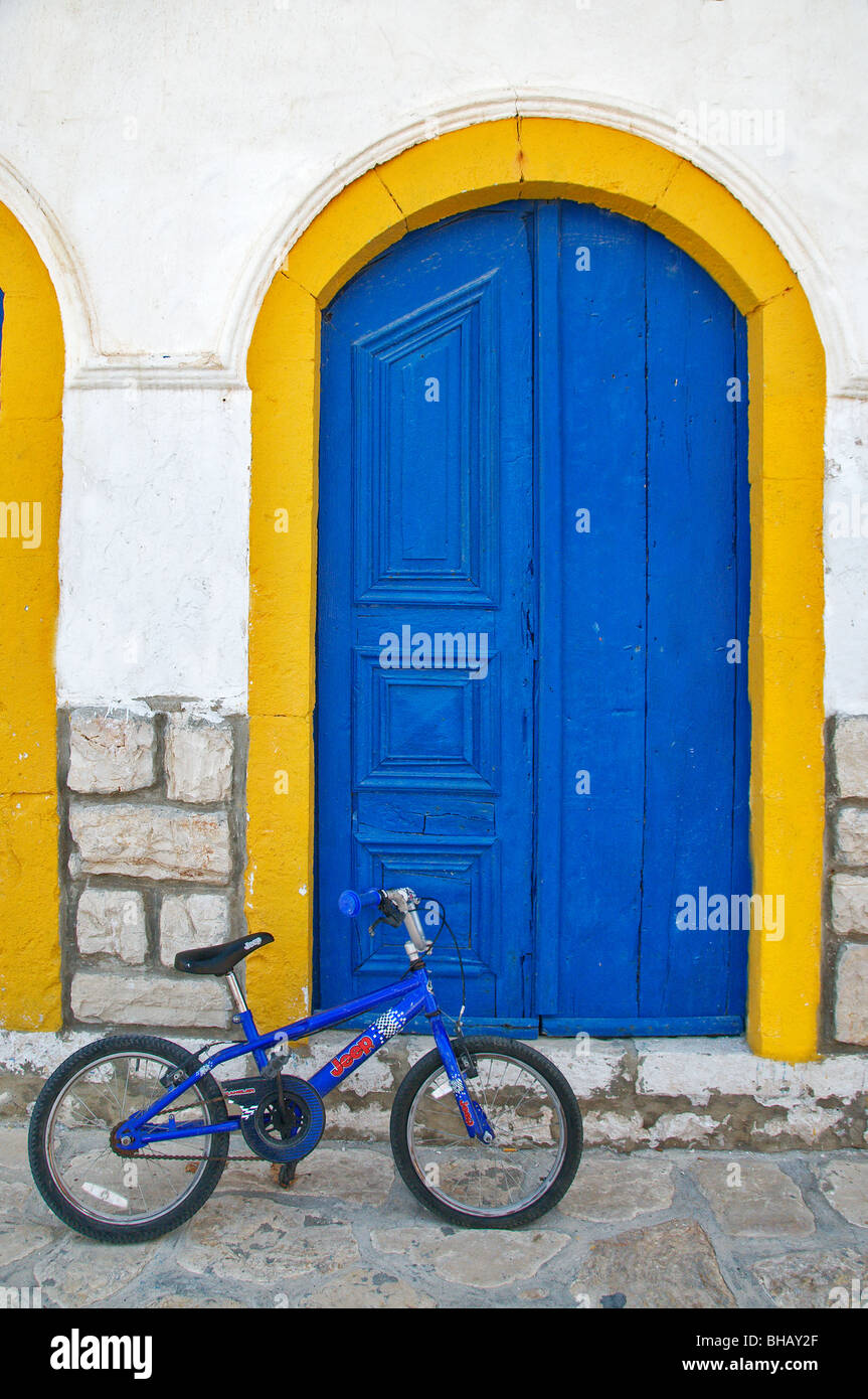Street scene from Island of Megisti, Kastellorizo , Dodecanese , Greece Stock Photo