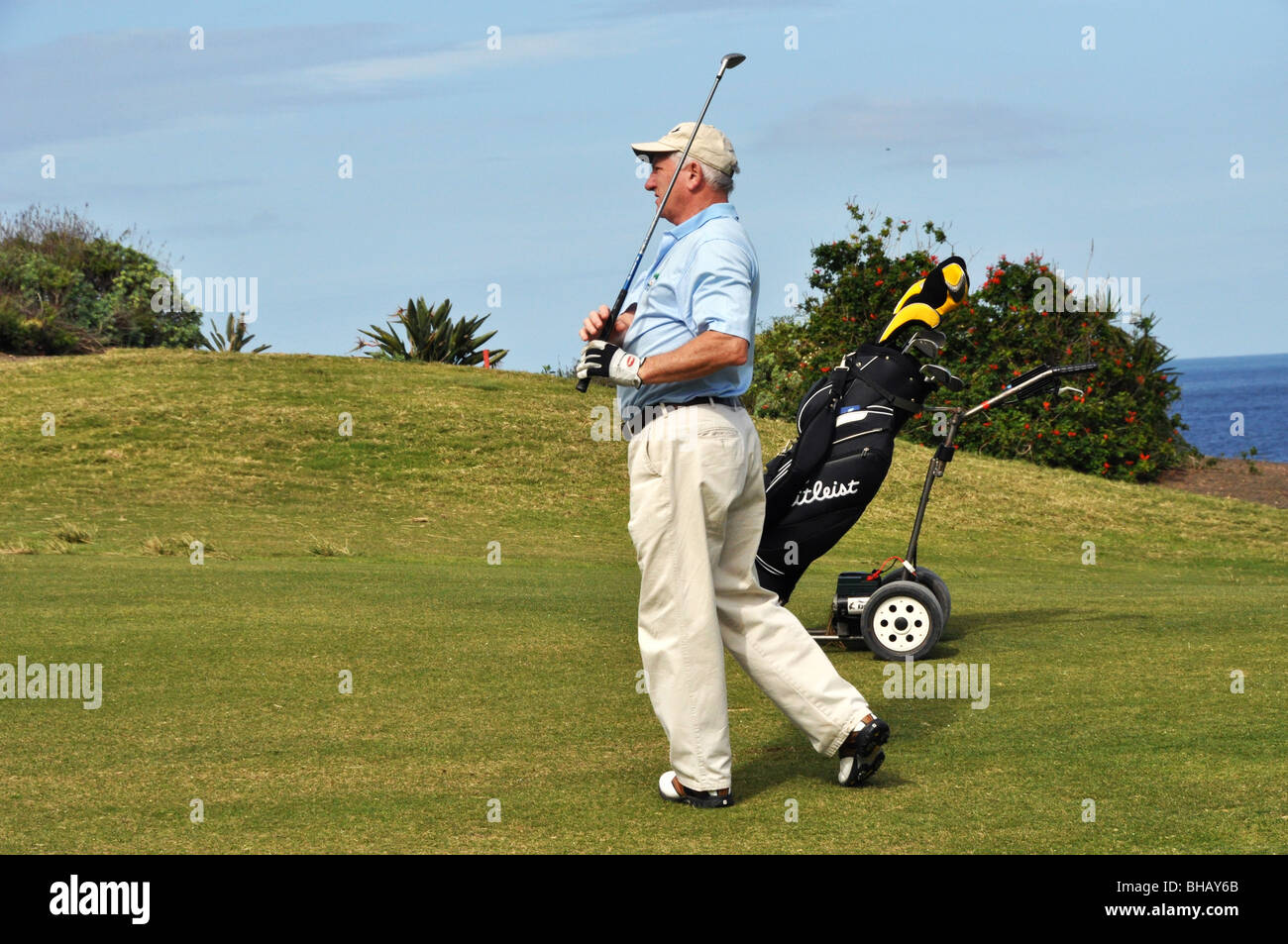 Malcolm Campbell-Former editor of Golf Monthly-author of The Encyclopedia of Golf Stock Photo