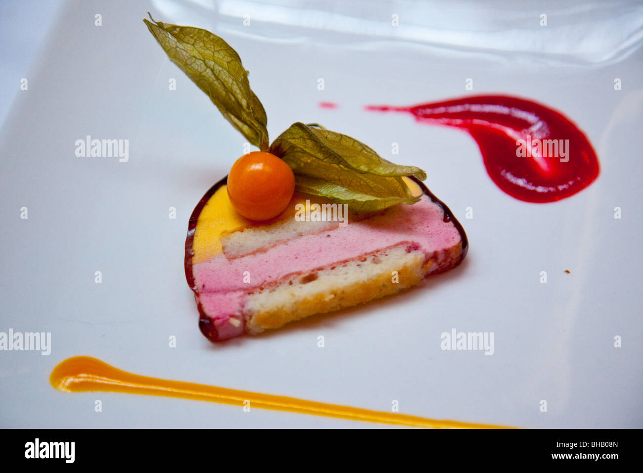 Dessert at Le Saint Amour in Old Quebec City, Canada Stock Photo Alamy