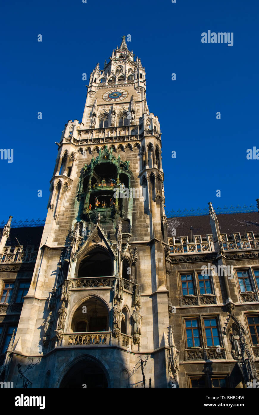 Glockenspiel Marienplatz old town Munich Bavaria Germany Europe Stock Photo Alamy