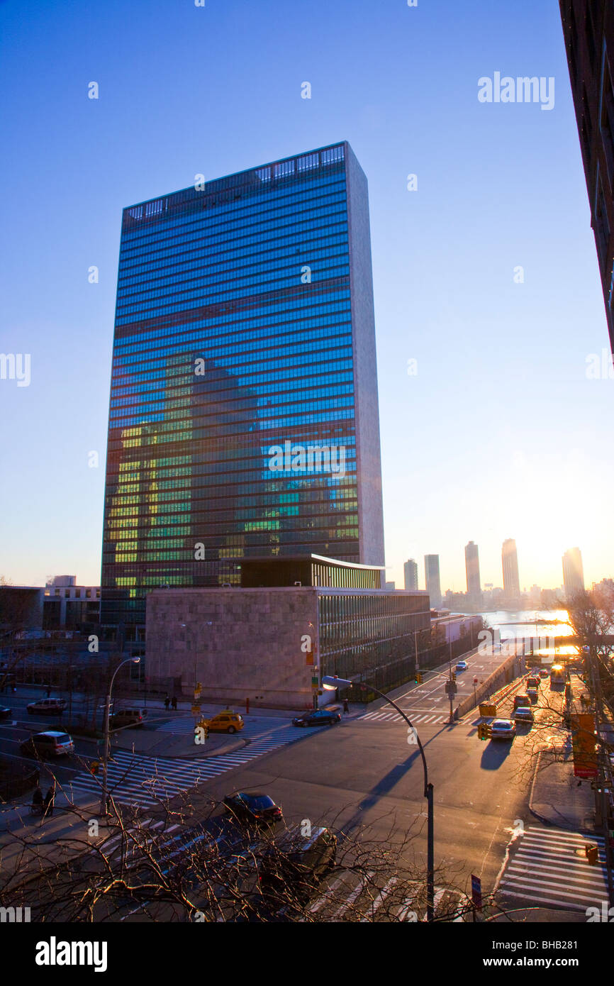 United Nations Building in Manhattan, New York City Stock Photo