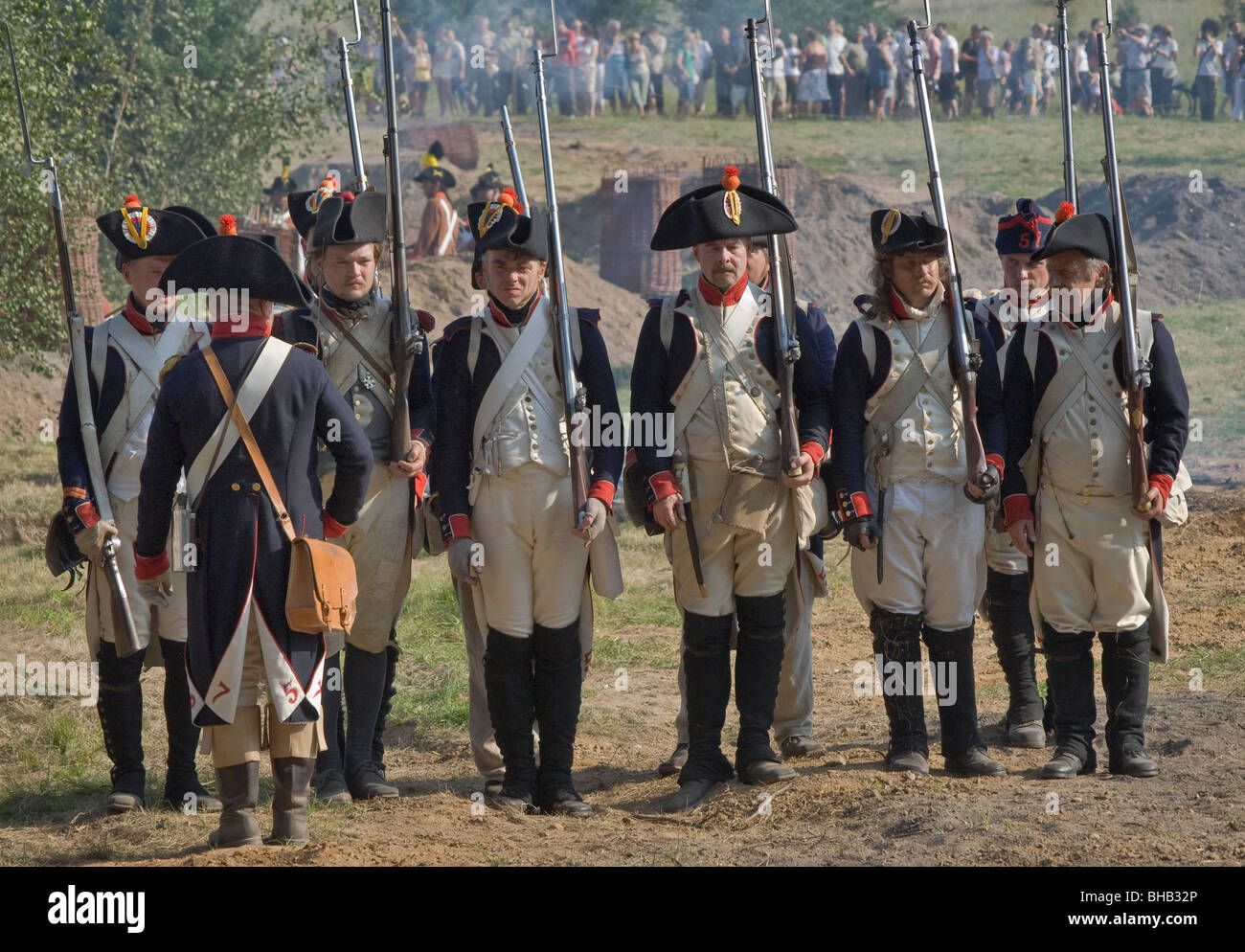 Reenactment of the Siege of Neisse during Napoleonic War with Prussia