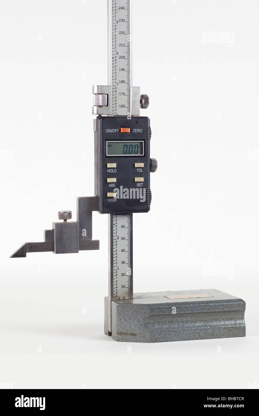Digital vernier height gauge Stock Photo Alamy