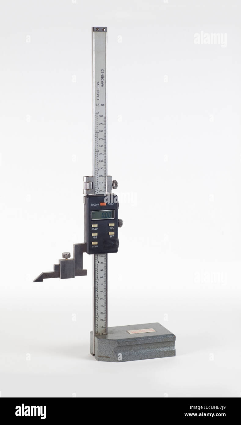 Digital vernier height gauge Stock Photo Alamy