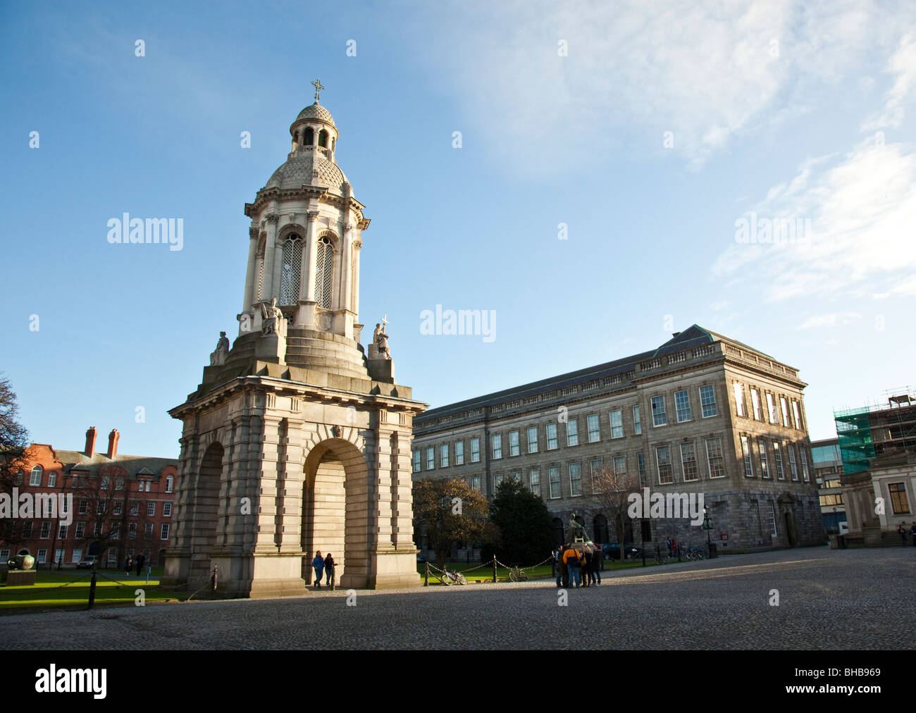 Campanile at Trinity College. Dublin, Ireland Stock Photo