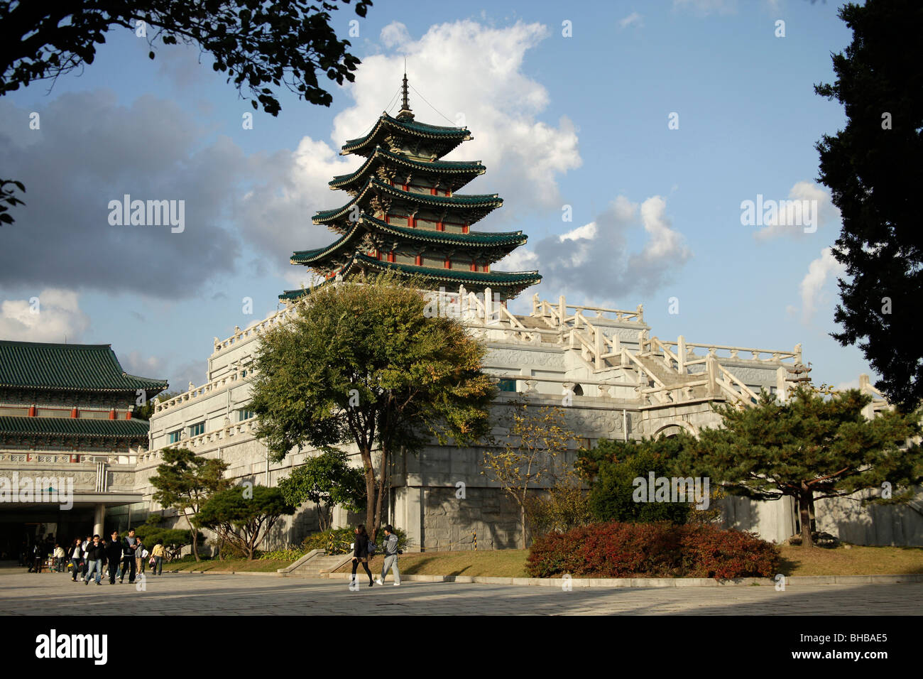 National Folk Museum of Korea in South Koreas Capital Seoul, Asia Stock Photo