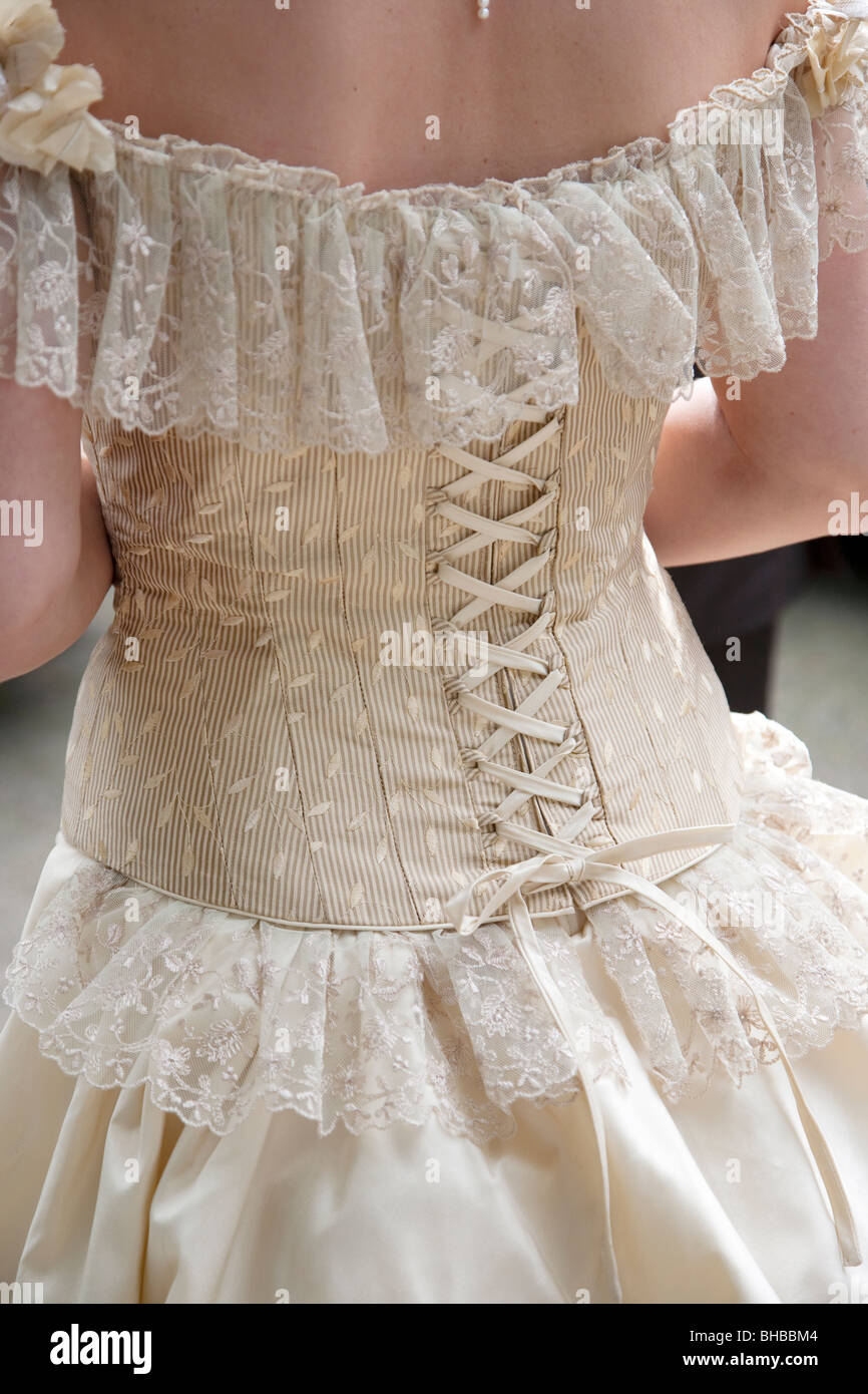 White corset dress hi-res stock photography and images - Alamy