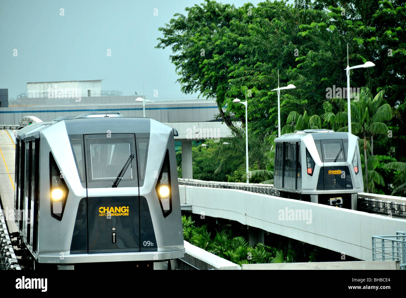 monorail train, Changi airport, Singapore Stock Photo