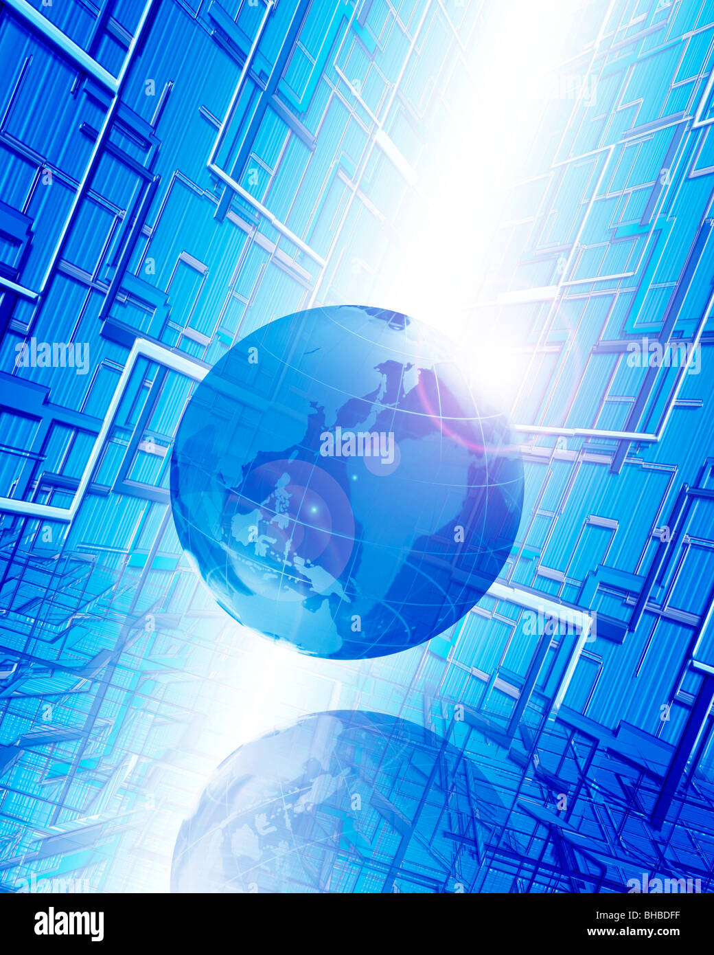 Digitally generated globe hi-res stock photography and images - Alamy