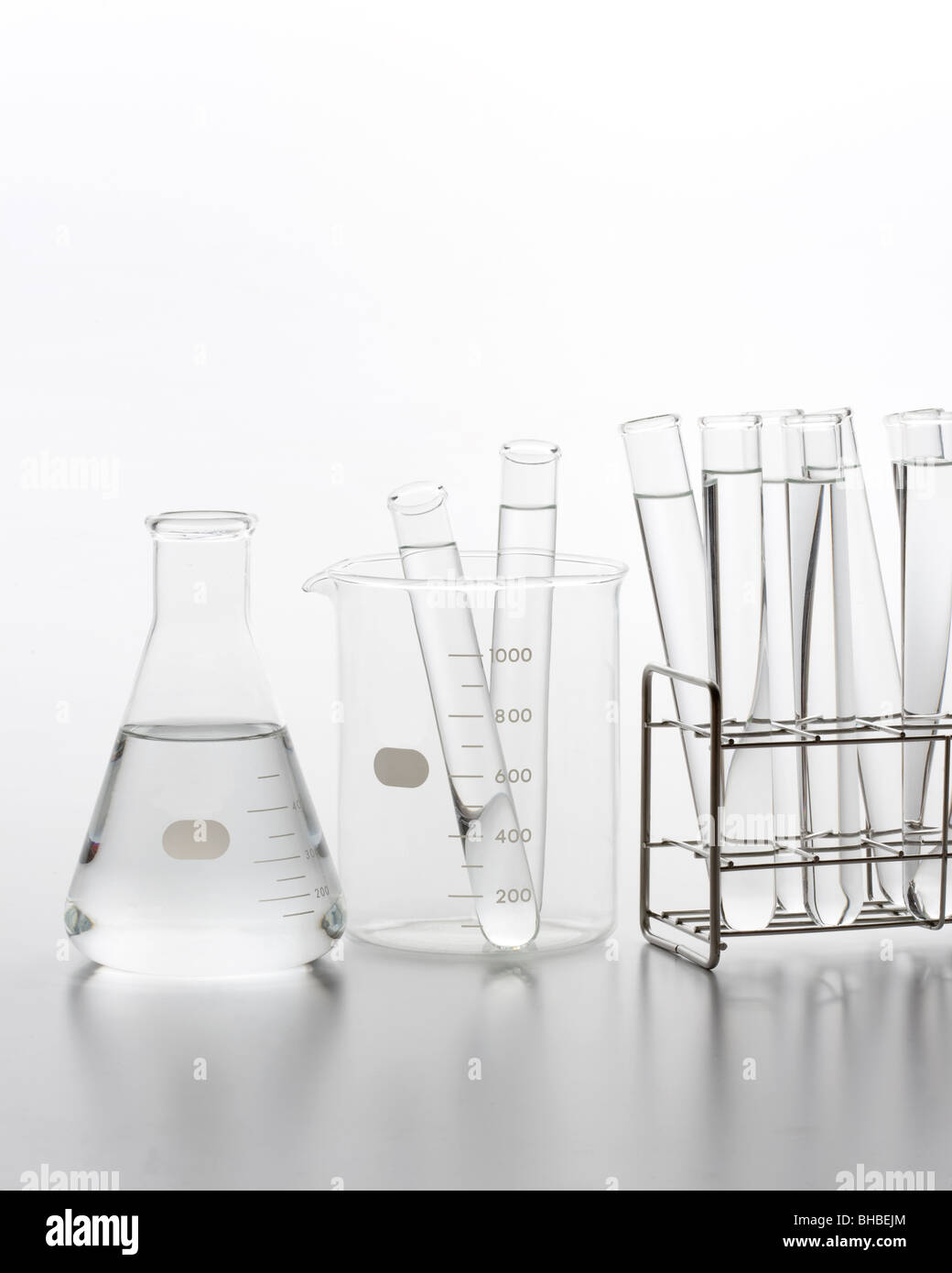 Laboratory flasks and test tubes Stock Photo - Alamy