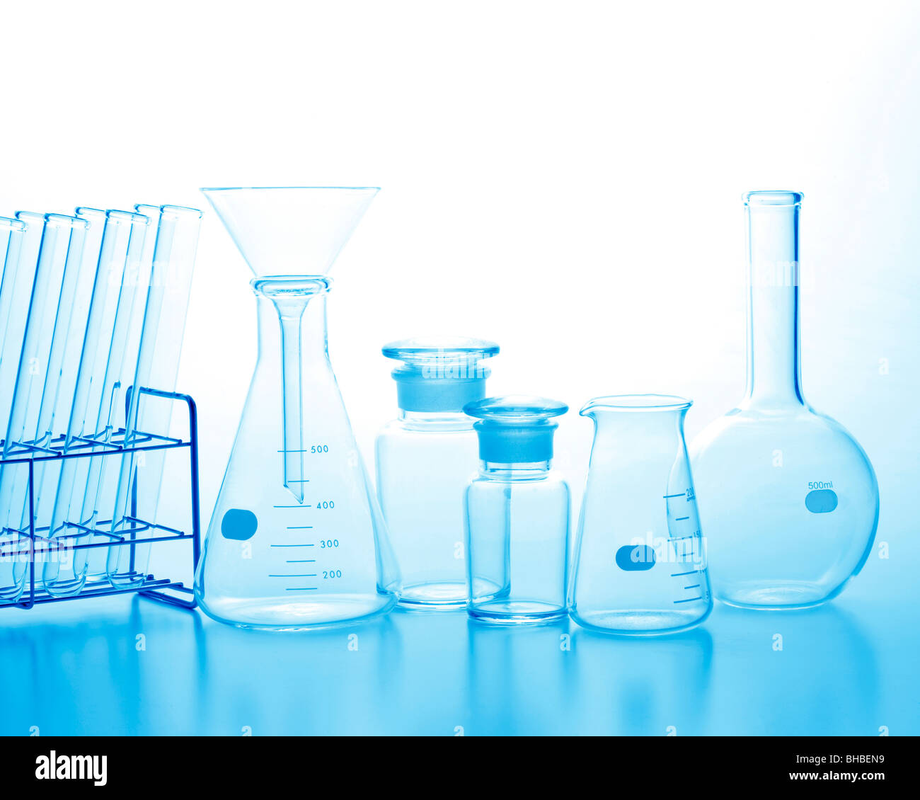 Glassware transparent laboratory funnel hi-res stock photography and ...