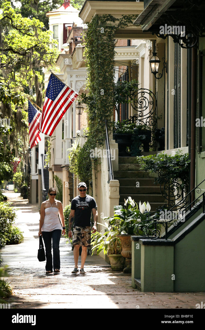 Historic District, Savannah, Georgia, USA Stock Photo