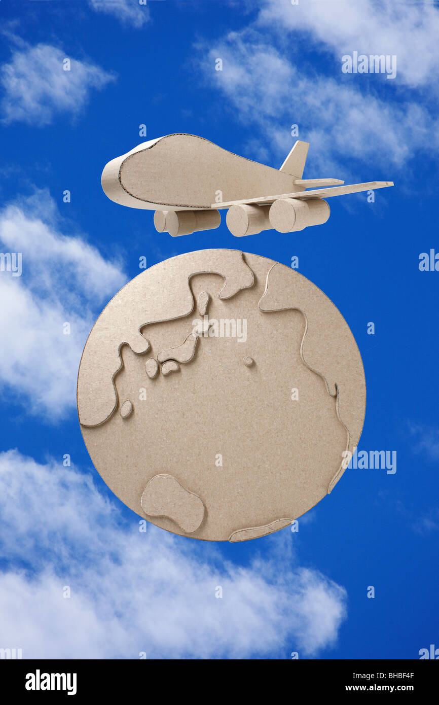 Airplane globe hi-res stock photography and images - Alamy