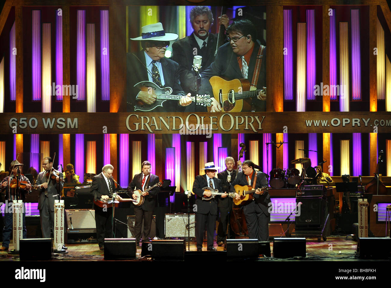 Bobby Osborne & The Rocky Top X-Press, Grand Ole Opry, Nashville, Tennessee, USA Stock Photo