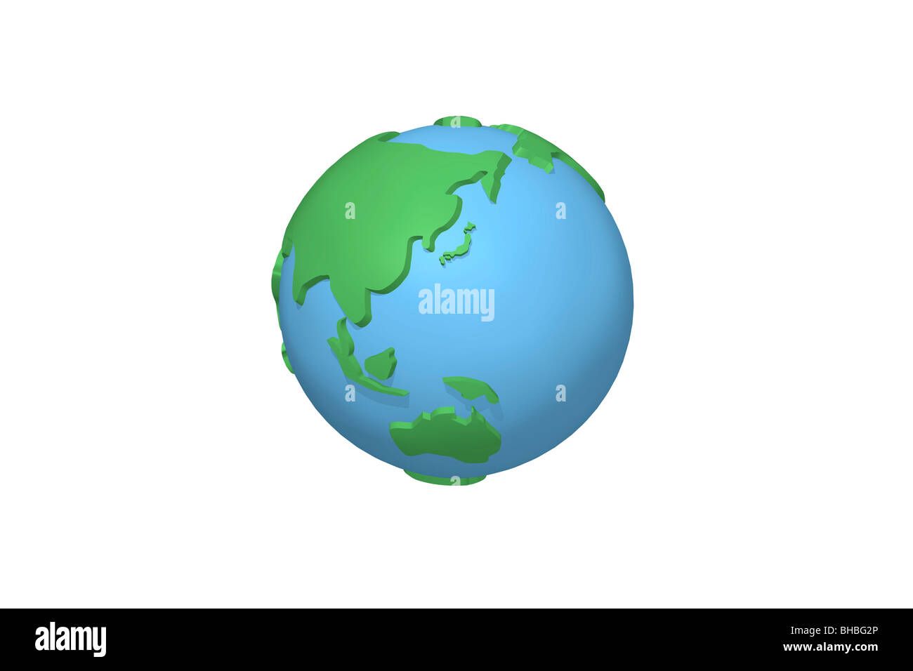 Globe against white background Stock Photo - Alamy