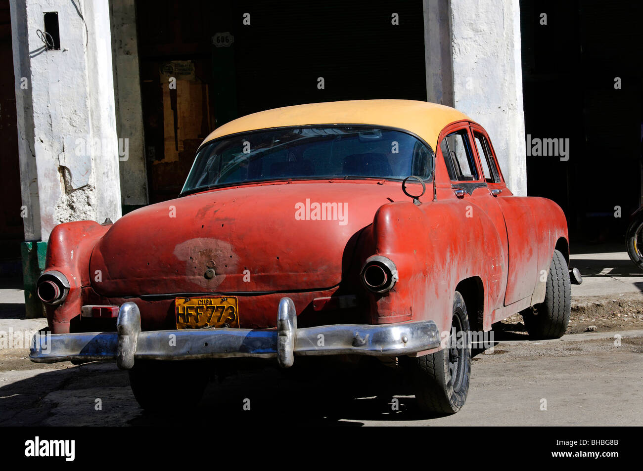 Old American car, Havana, Cuba Stock Photo