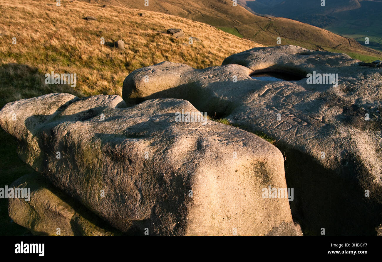 Druid Stones, Pots 'n' Pans, Greenfield Saddleworth Stock Photo