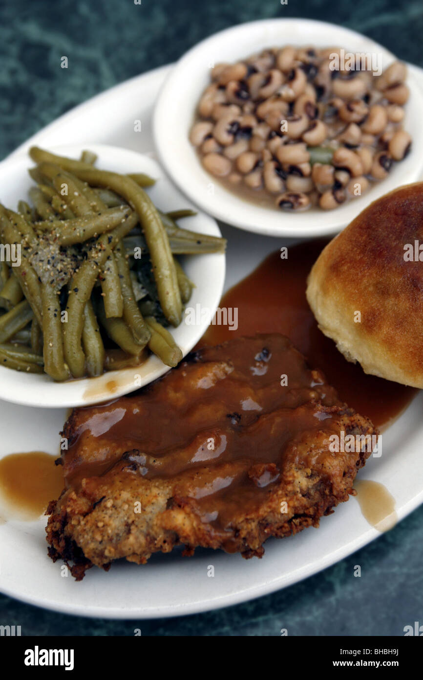 Country Fried Steak, Memphis, USA (04/2009) Stock Photo