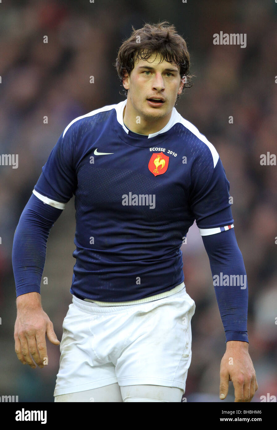 YANNICK JAUZION FRANCE & TOULOUSE RU MURRAYFIELD EDINBURGH SCOTLAND 07 February 2010 Stock Photo