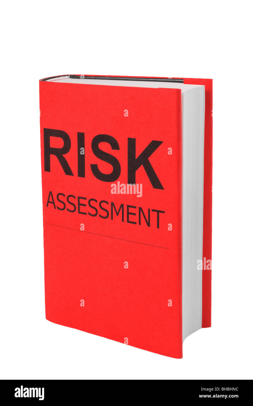 Book with words Risk Assessment Stock Photo