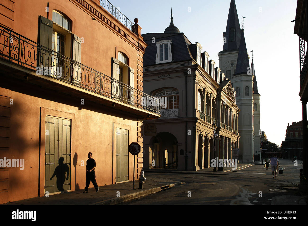 Chartres Street & St. Louis Cathedral, French Quarter, New Orleans Stock Photo - Alamy