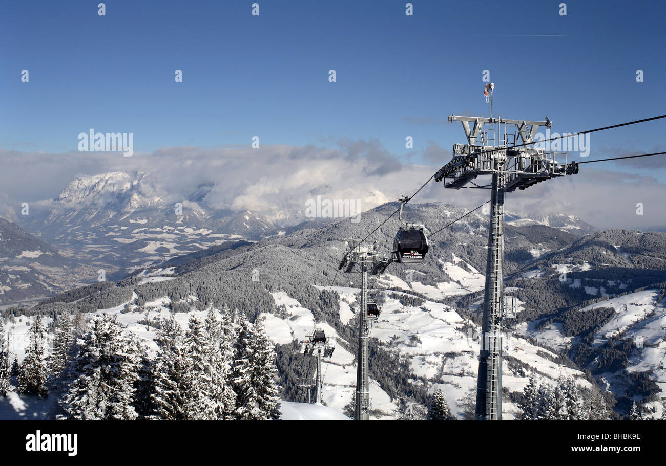 ski lift austria Stock Photo