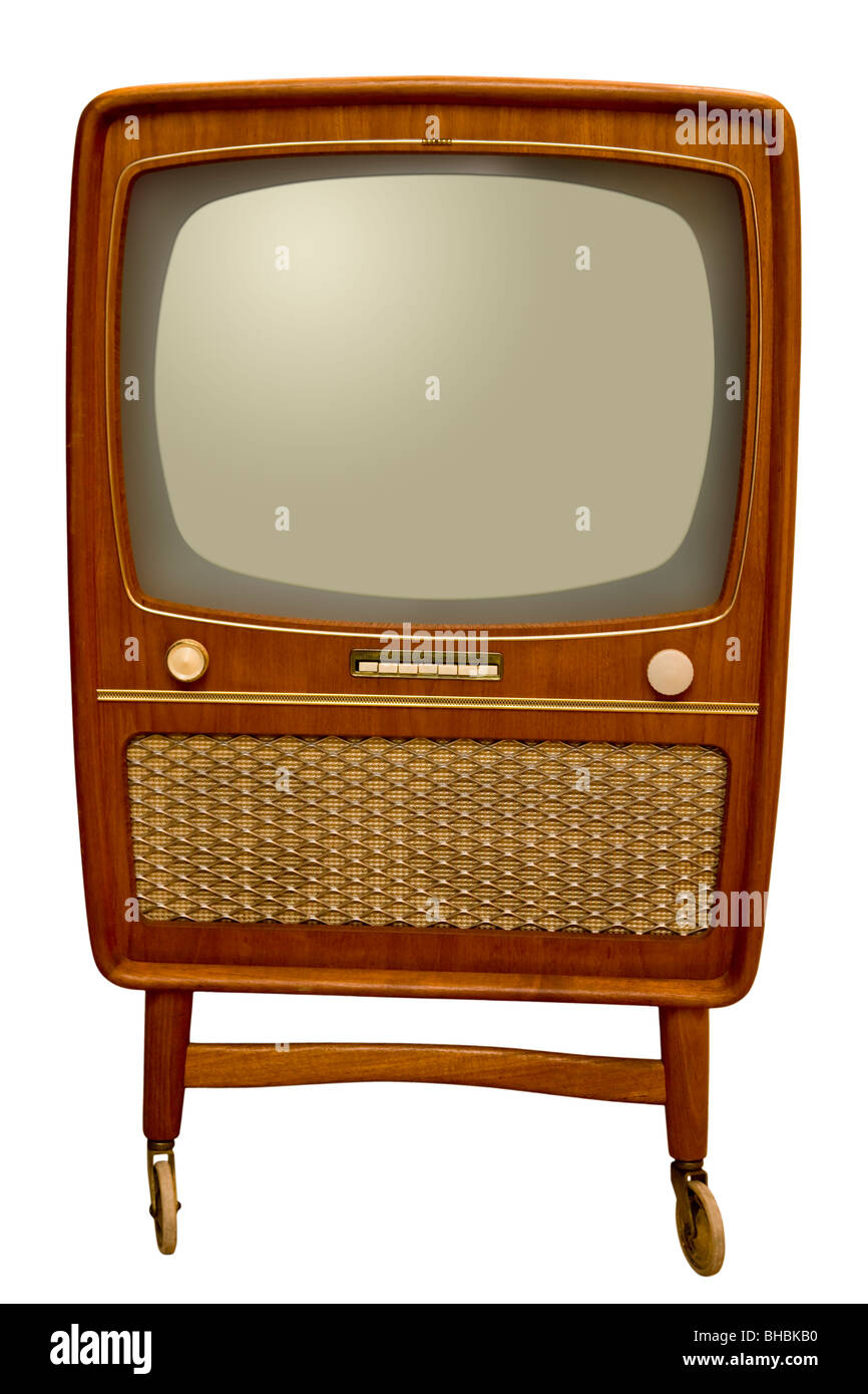 Old television set Stock Photo