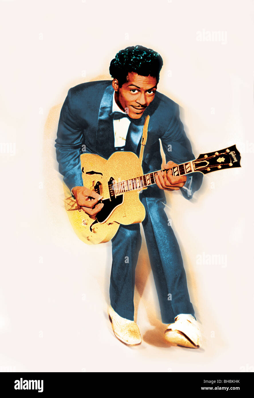 CHUCK BERRY  - US rock n roll musician about 1957. Stock Photo