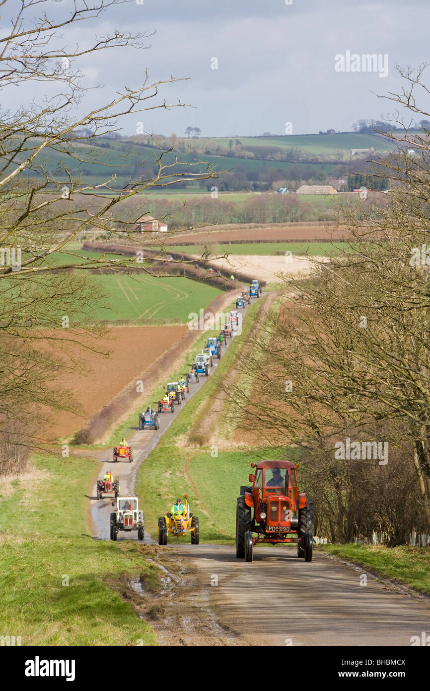 Tractor Road Run Stock Photo Alamy