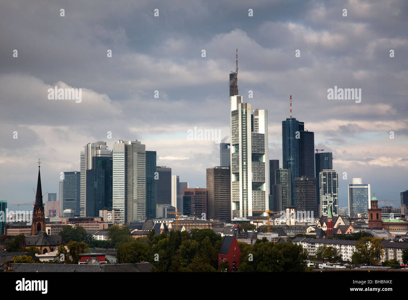 Frankfurt City Skyline, Germany Stock Photo - Alamy