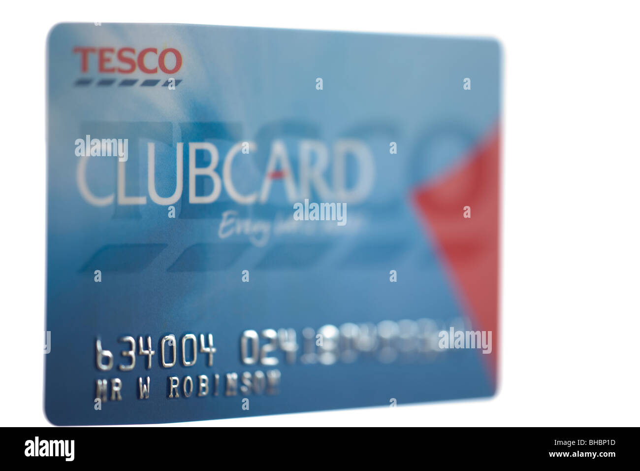Tesco loyalty clubcard Stock Photo