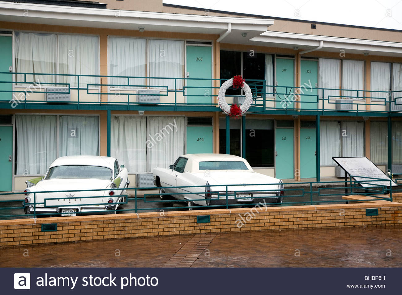 America assassination exterior Lorraine Motel Martin Luther King Stock