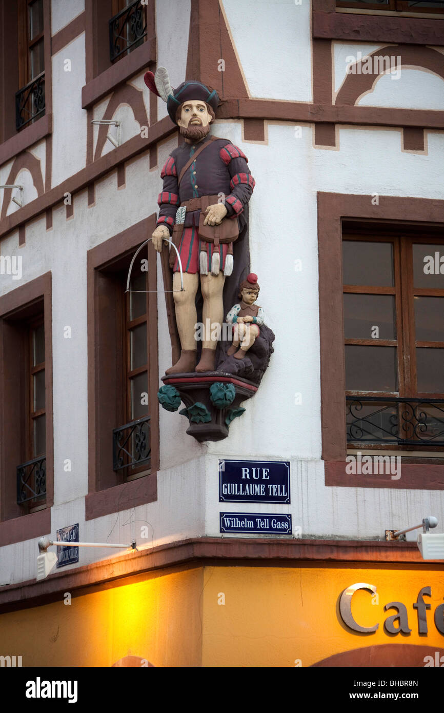 Statue Effigy Of Wilhelm Guillaume Tell Mulhouse Alsace France Stock Photo Alamy