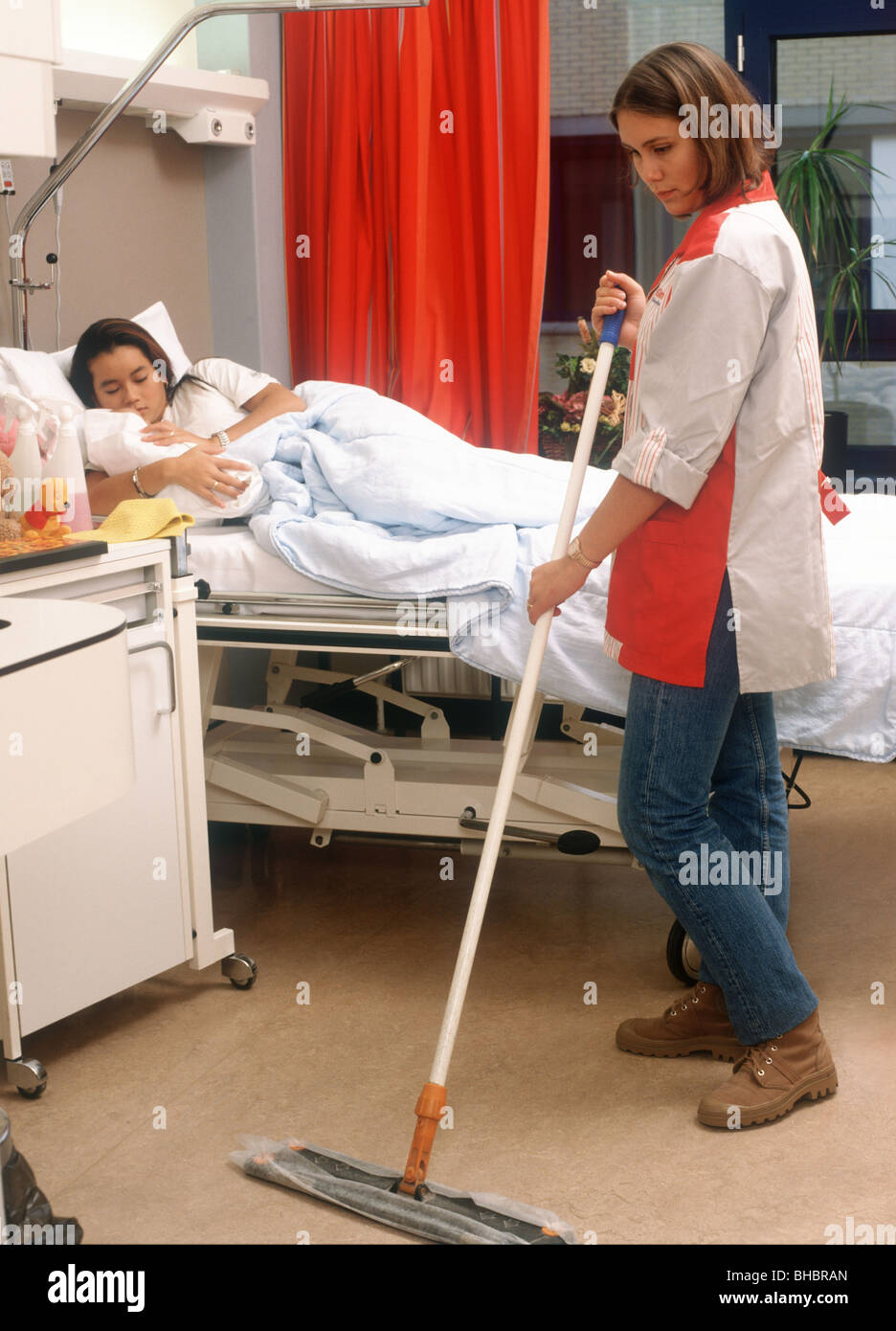 Hospital cleaner hires stock photography and images Alamy