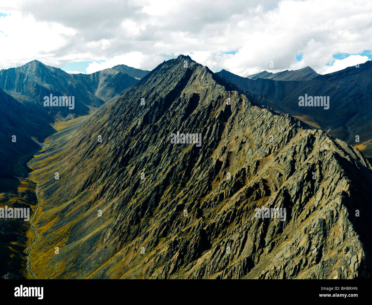 The Rough And Steep Mountain Slopes Of The North Side Of The Brooks Range Just West Of Atigun Pass In Alaska Usa Stock Photo Alamy
