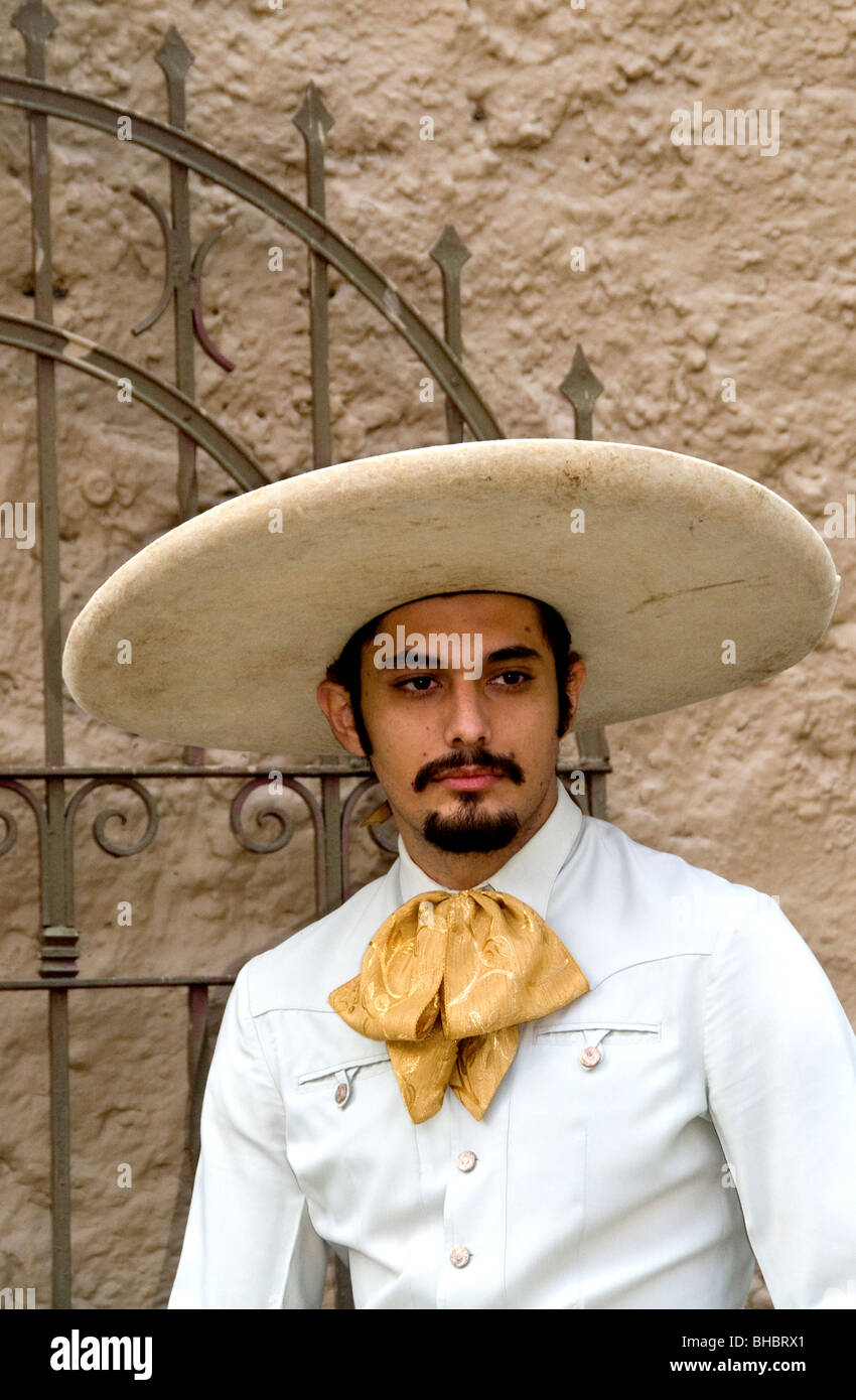 Charro (cowboy) with hat, Guadalajara, Jalisco, Mexico Stock Photo