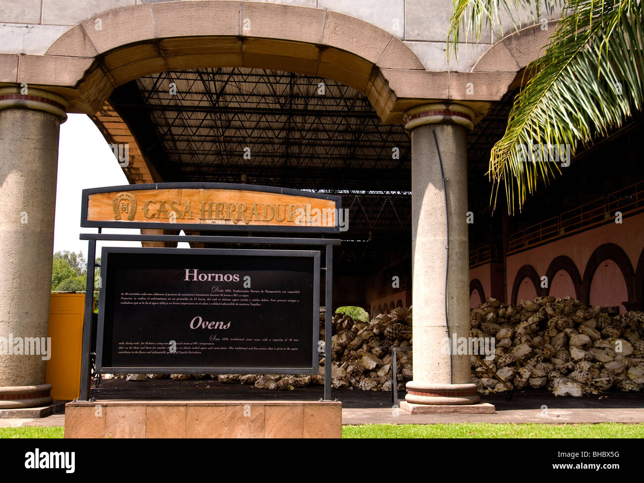 Tequila processing plant ovens at Casa Herradura, La Hacienda San Jose