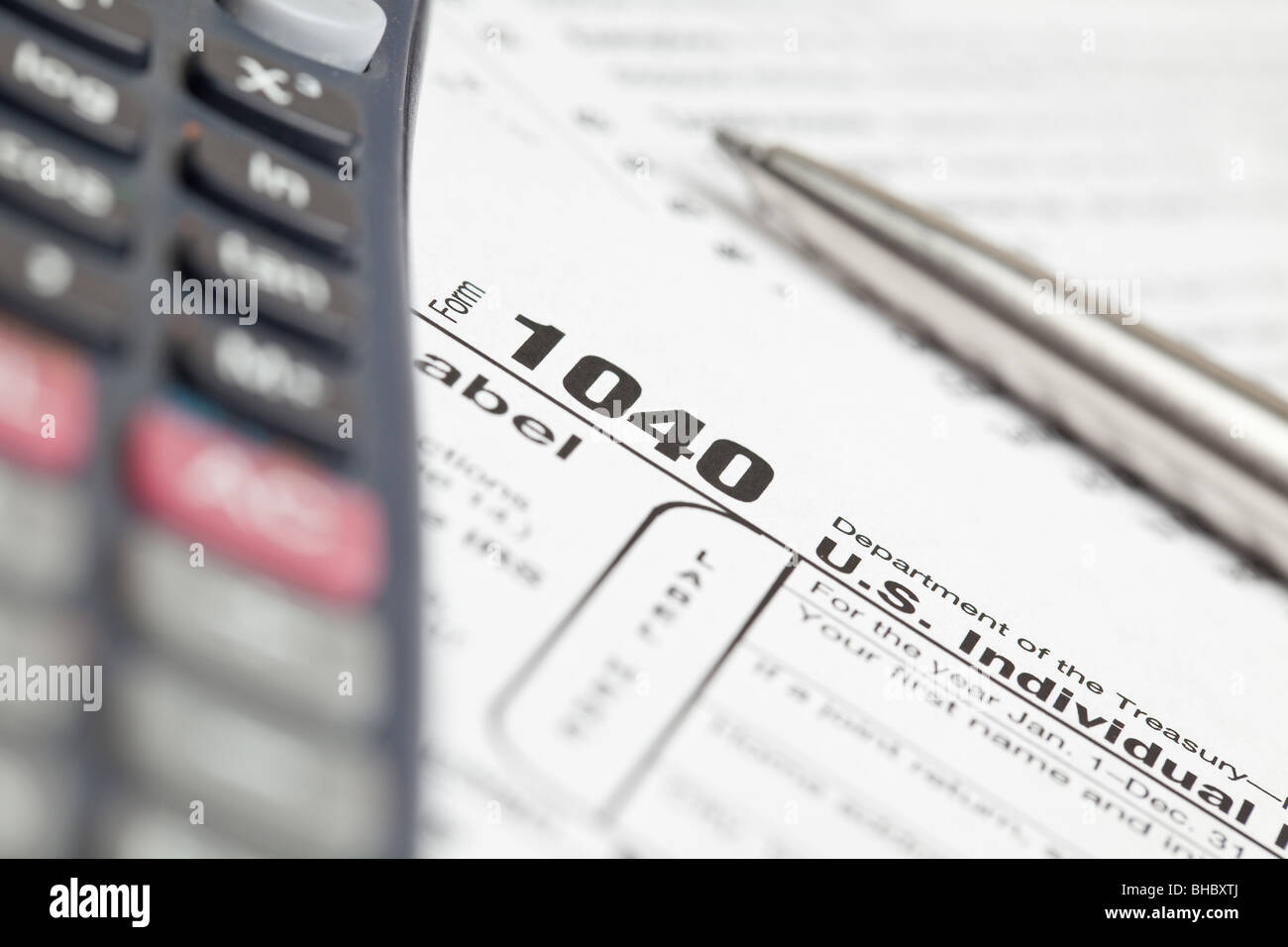 1040 income tax form hi-res stock photography and images - Alamy