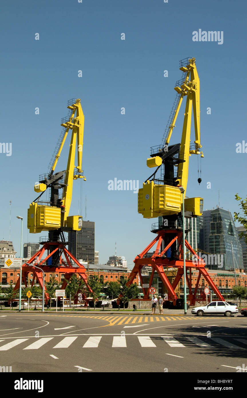 Buenos Aires Puerto Madero Waterfront Port Dock Argentina Stock Photo
