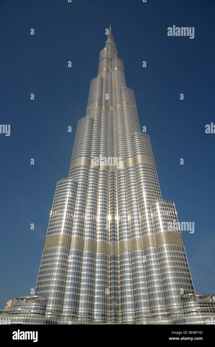 Burj Khalifa - the highest skyscraper in the world. Dubai United Arab Emirates Stock Photo