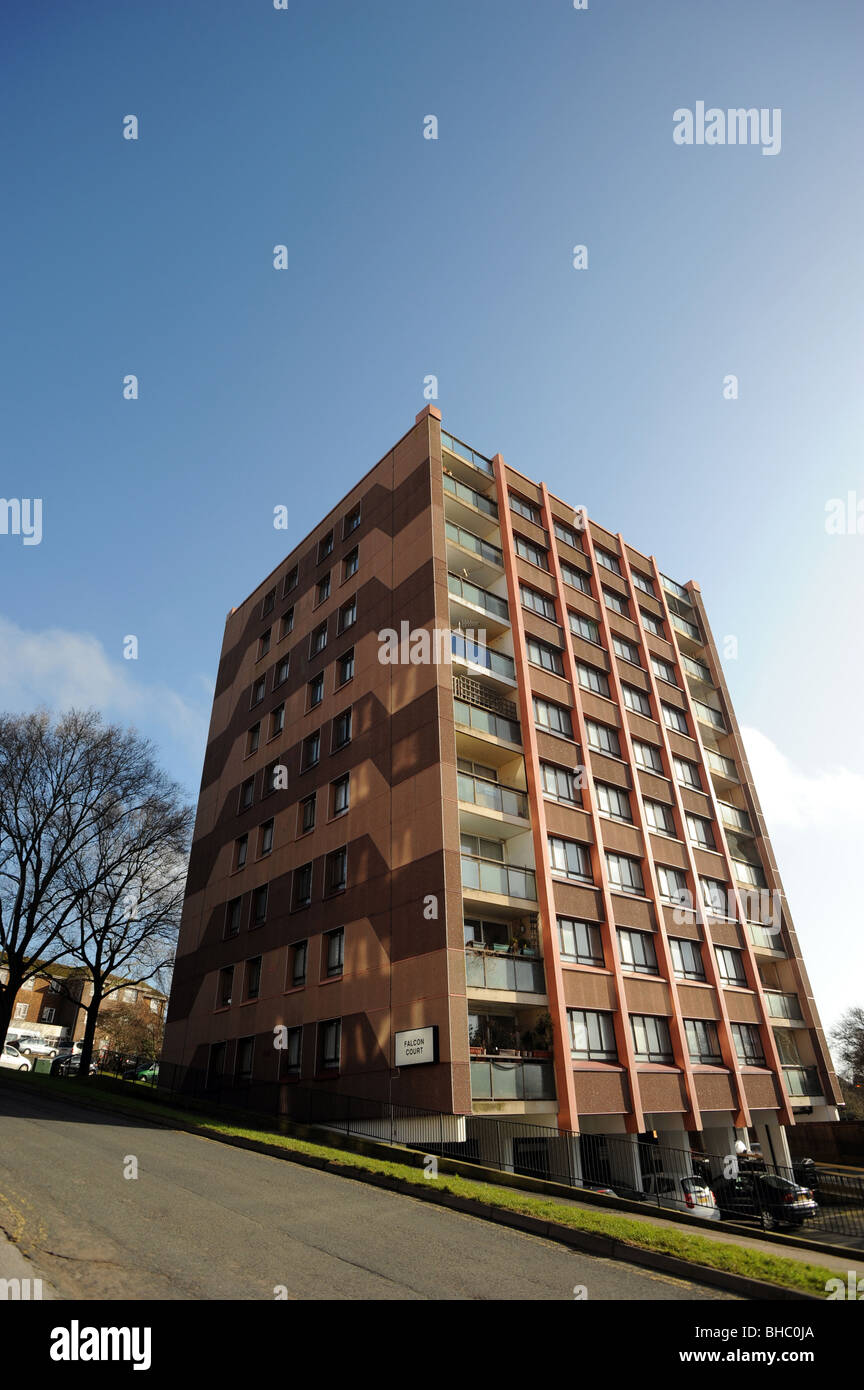Council house blocks of flats on the whitehawk estate in brighton Stock