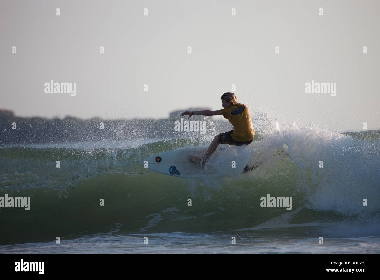 Surfers in Costa Rica, Central America Stock Photo