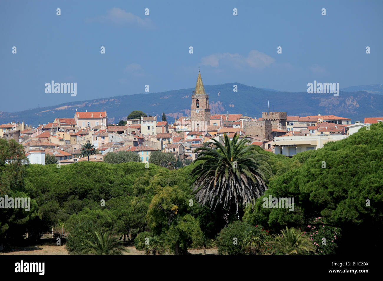 Coastal city of the Var department Stock Photo