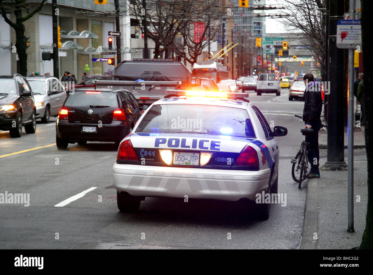Vancouver police department car, Vancouver, British Columbia, Canada