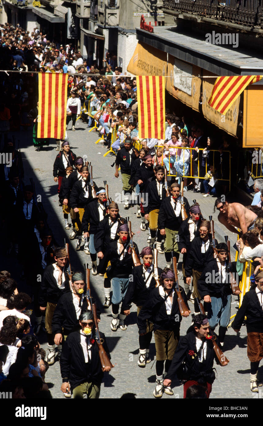 Festival of the first Friday of May. Jaca. Huesca, Aragon. Spain Stock Photo
