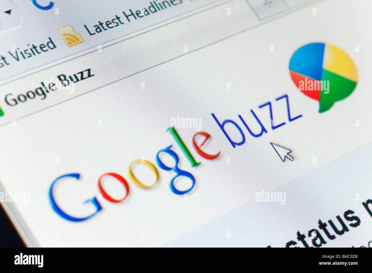 Google Buzz Stock Photo