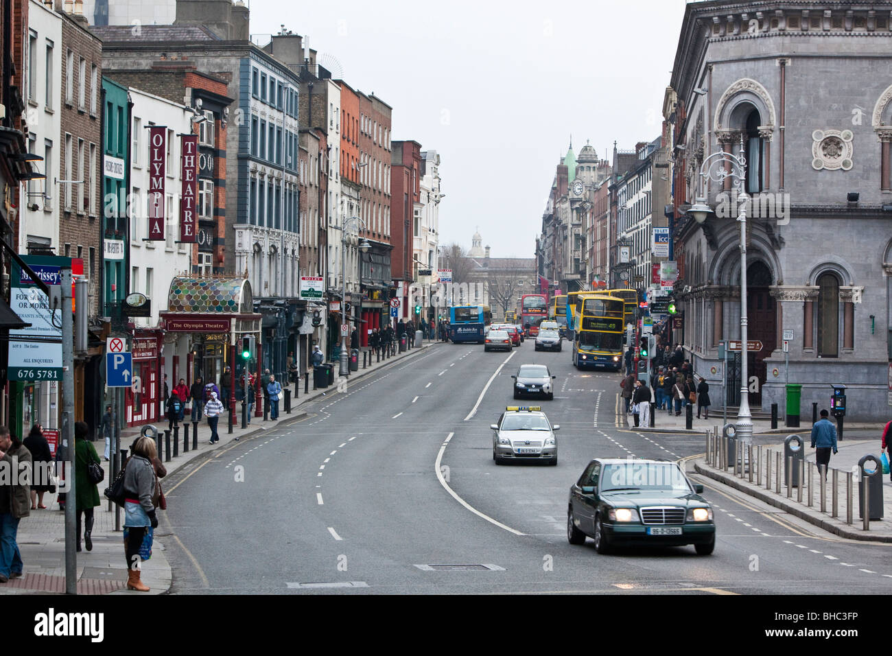 Dame Street. Dublin, Ireland. Stock Photo