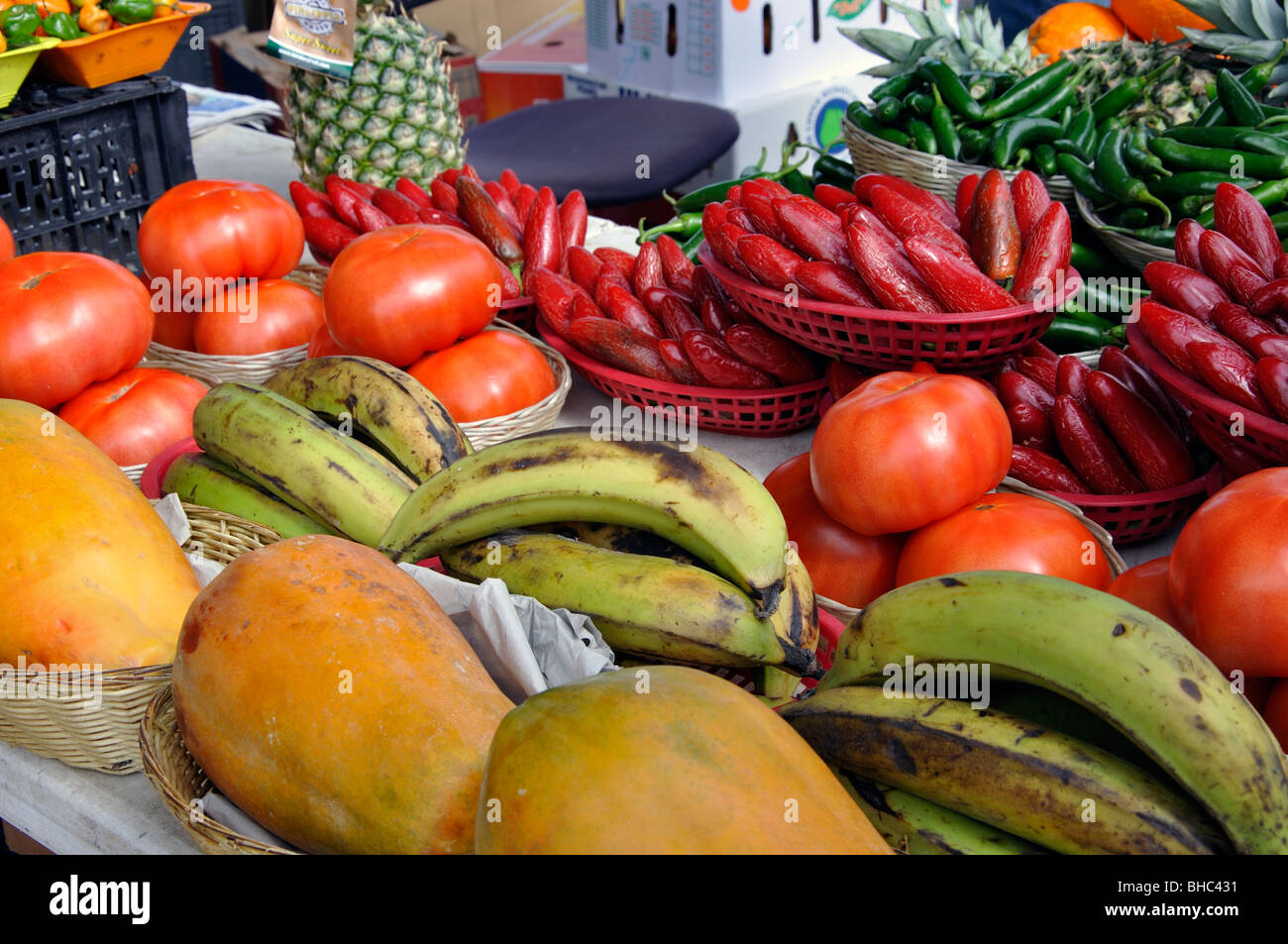 Produce at local farmers' market, Dallas, Texas, USA Stock Photo Alamy