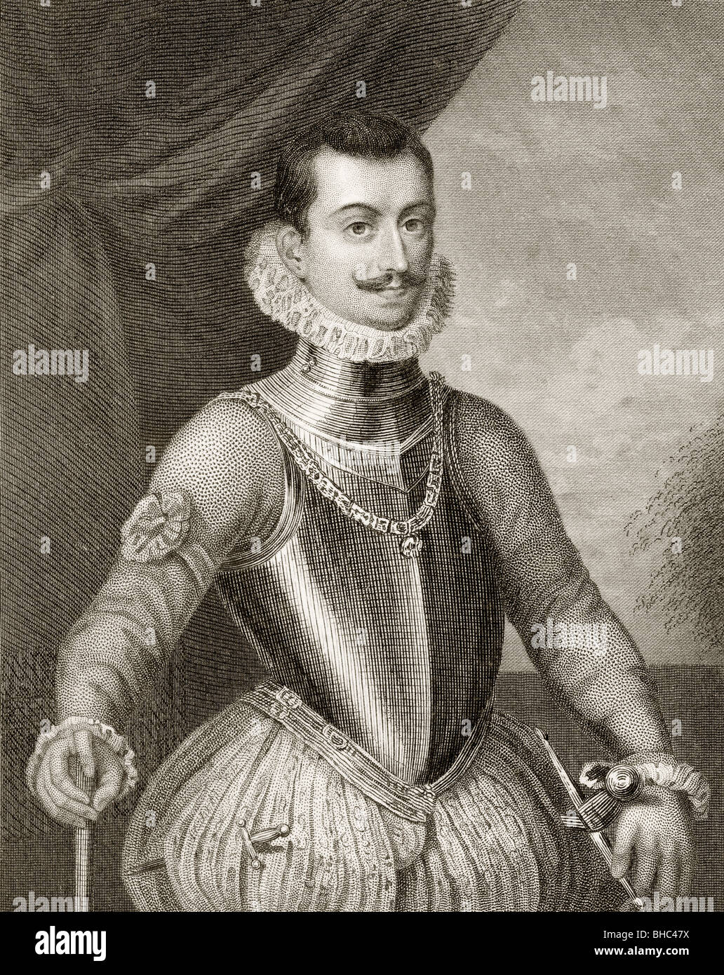 John of Austria, 1547 to 1578, aka Don John of Austria or Don Juan de Austria. Illegitimate son of Holy Roman Emperor Charles V. Stock Photo